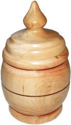 Деревянная ваза из вишни