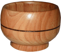 Вазочка из дерева из яблони