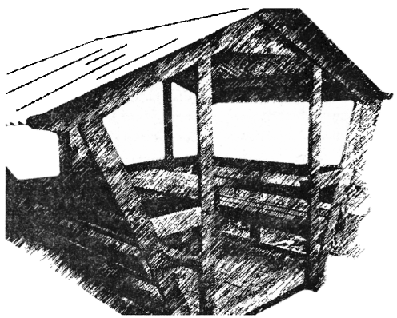 Простейшая беседка для дачного участка
