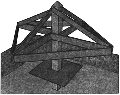 Простейшая беседка-зонт