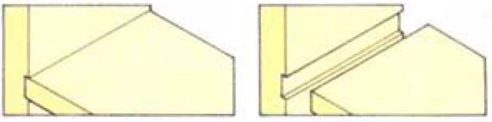 Проходная врубка древесины