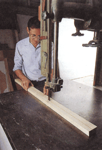 Приемы работы на ленточнопильном станке