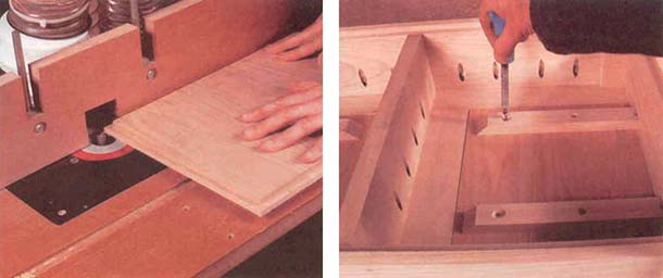 Фрезеруем детали столика